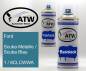 Preview: Ford, Scuba Metallic / Scuba Blau, 1 / 8CLCWWA: 400ml Sprühdose + 400ml Klarlack - Set, von ATW Autoteile West.
